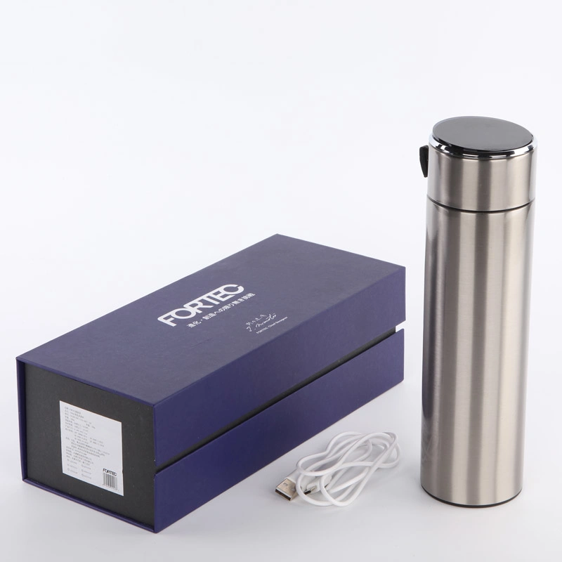 UV-C Self-Cleaning Sterilizing Stainless Steel Vacuum Flask with New Ai Technical
