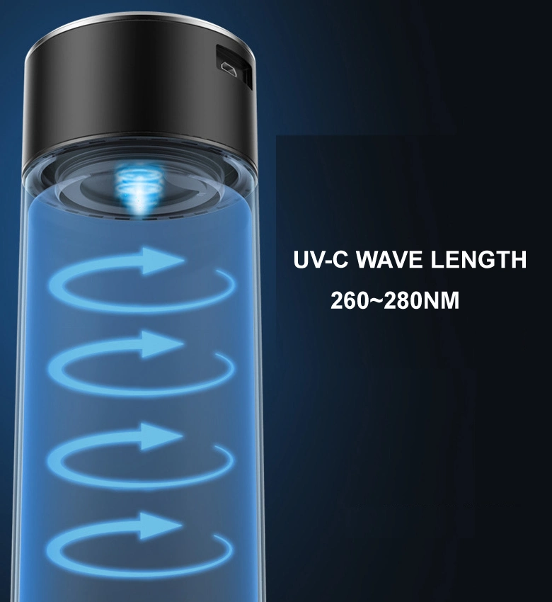 UV-C Self-Cleaning Sterilizing Stainless Steel Vacuum Flask with New Ai Technical